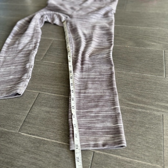 Lululemon Align Crop 21" Mini Space Dye Herringbone Jacquard Black Cherry 6 - Picture 15 of 15